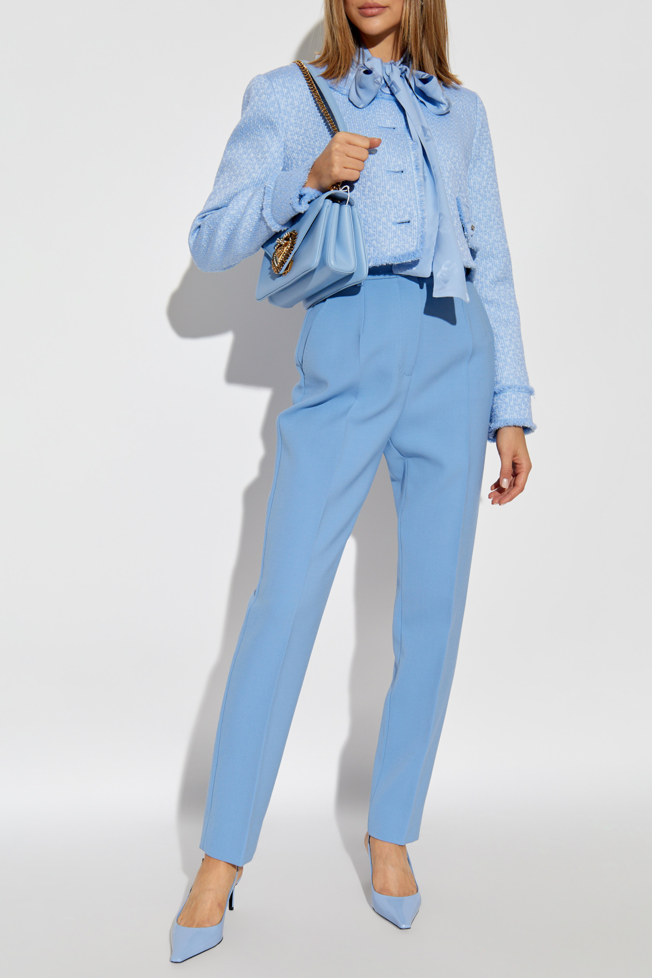 Light blue Tweed jacket Dolce & Gabbana - Vitkac Canada